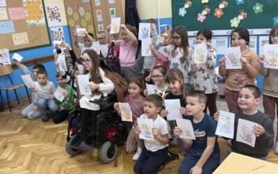 Interaktivno predavanje Udruge distrofičara Virovitica u 1.a i 1.b razredu