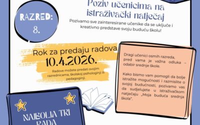 Poziv na istraživački natječaj