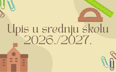 Upis u srednje škole 2026./2027.