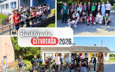 Učenici četvrtih razreda na biciklijadi