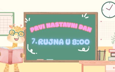 Prvi nastavni dan!
